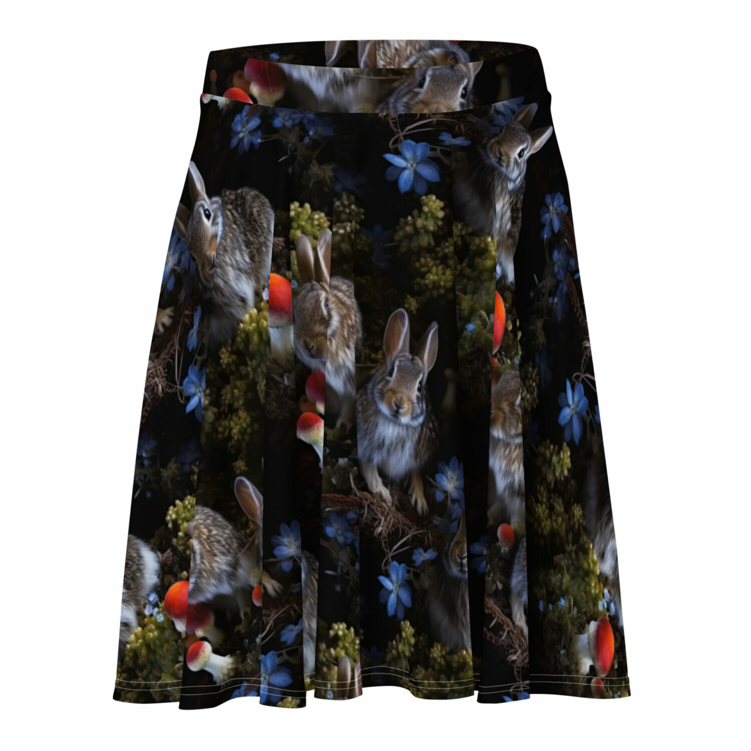 skirt with wild rabbits